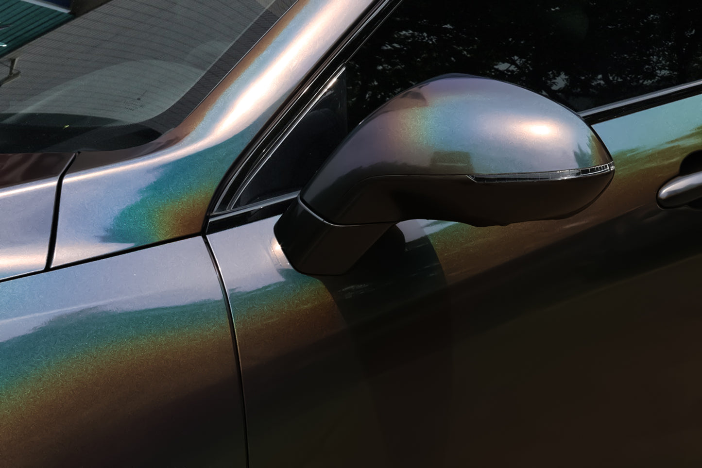 Laser Flip Gloss Black Vinyl Wrap