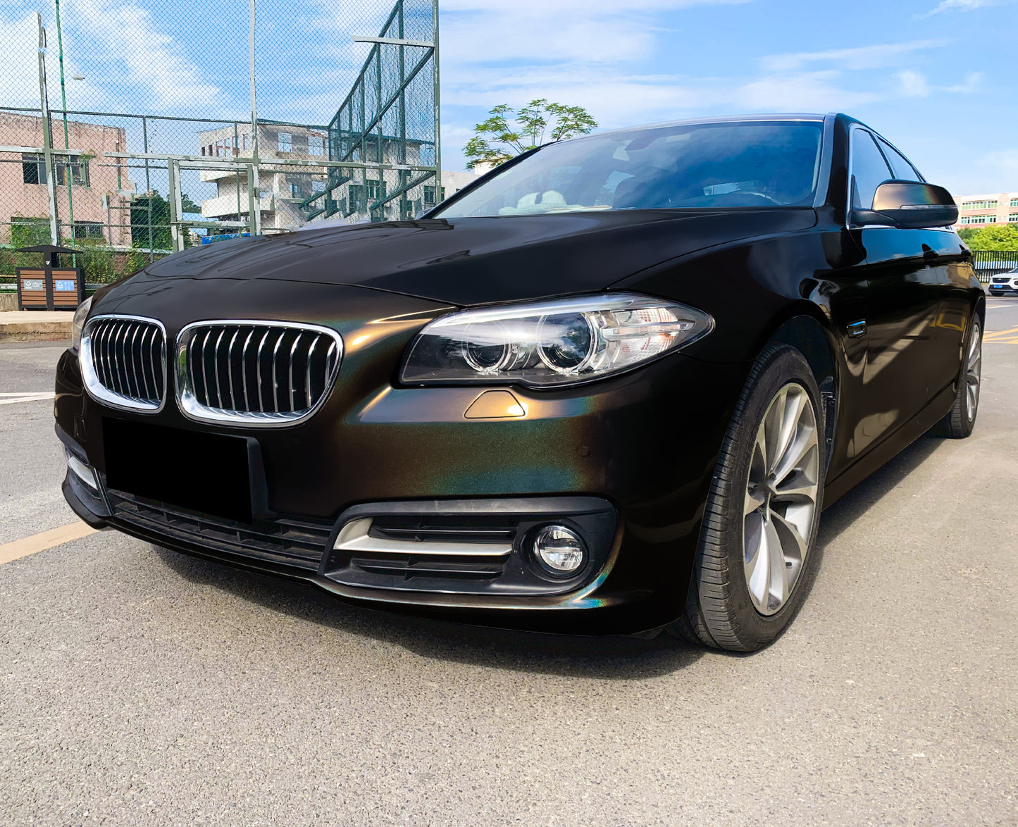 Laser Flip Gloss Black Vinyl Wrap