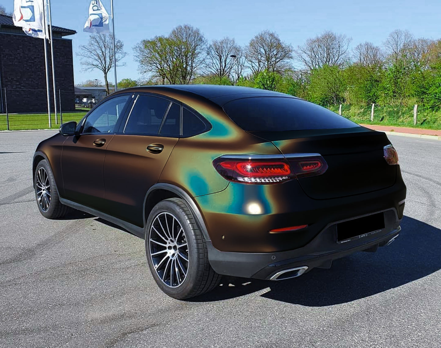 Laser Flip Gloss Black Vinyl Wrap
