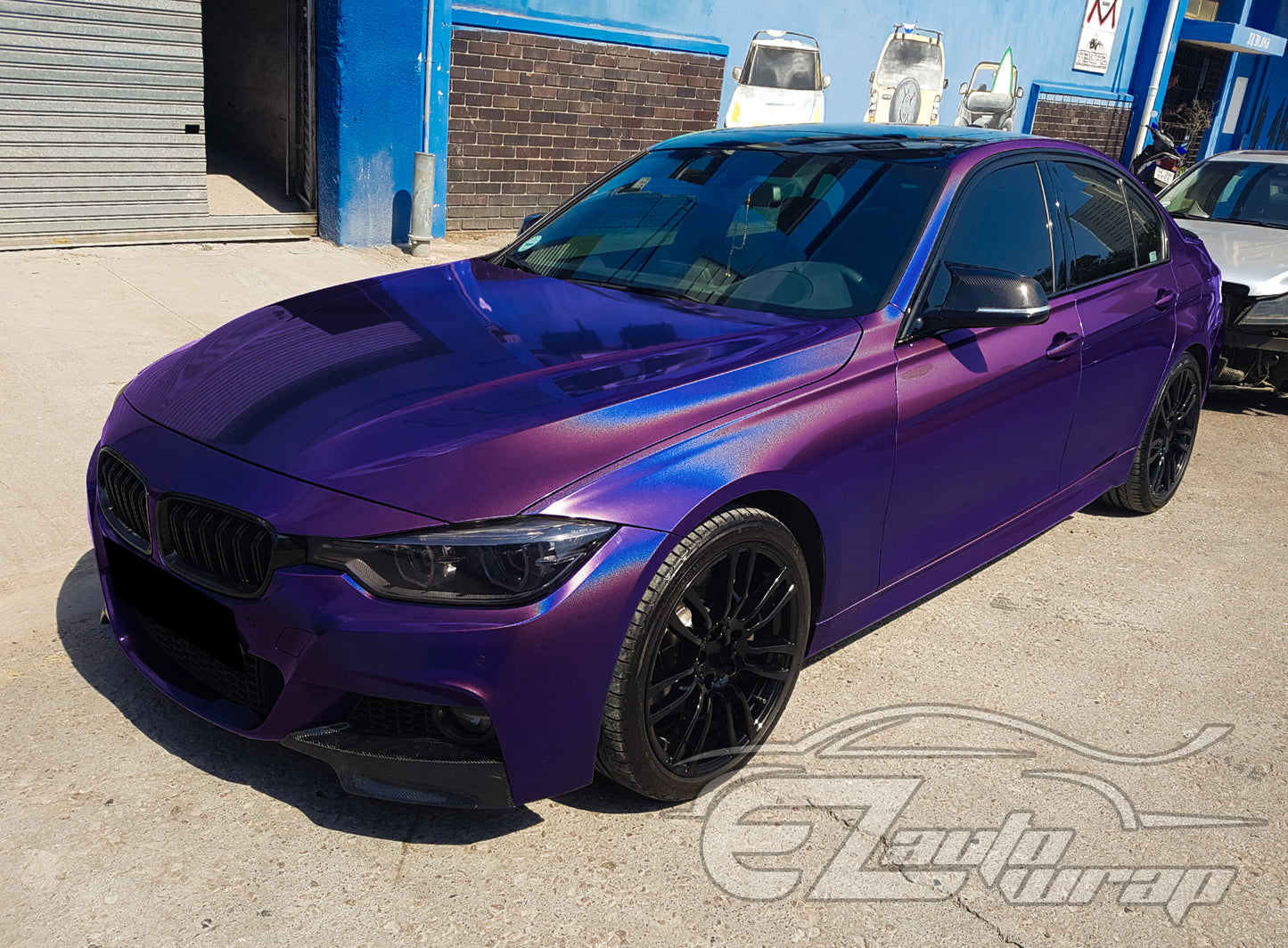Laser Flip Gloss Purple Vinyl Wrap