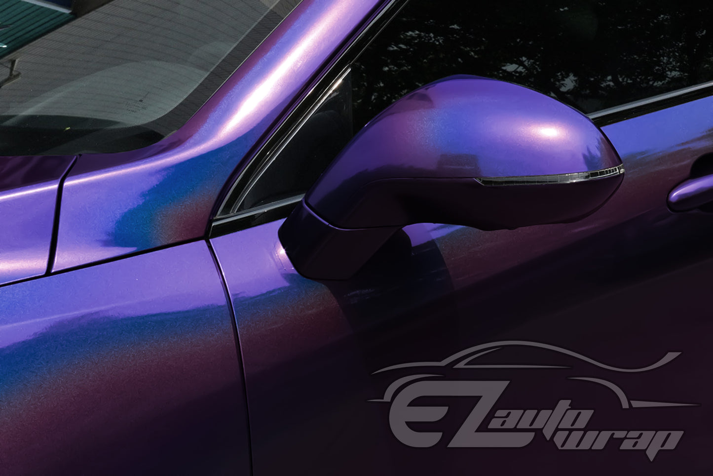 Laser Flip Gloss Purple Vinyl Wrap