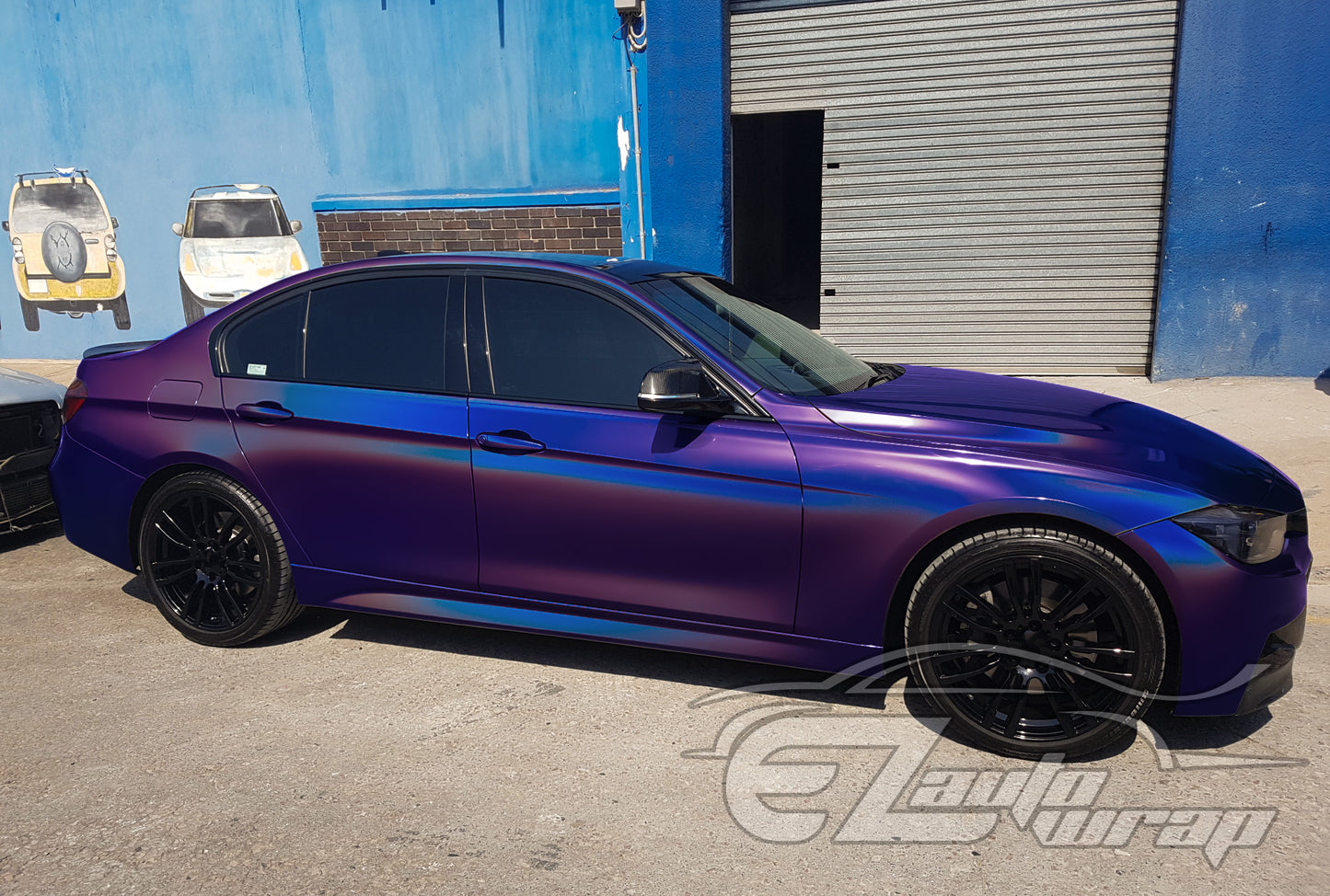 Laser Flip Gloss Purple Vinyl Wrap