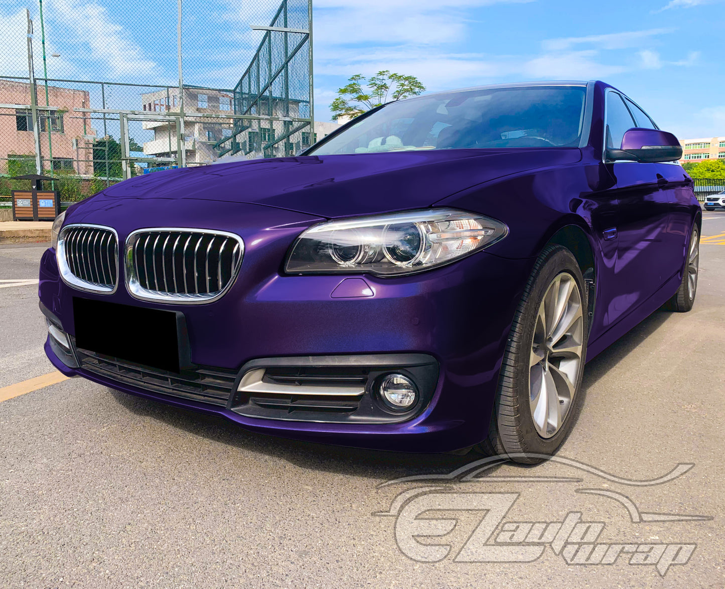 Laser Flip Gloss Purple Vinyl Wrap