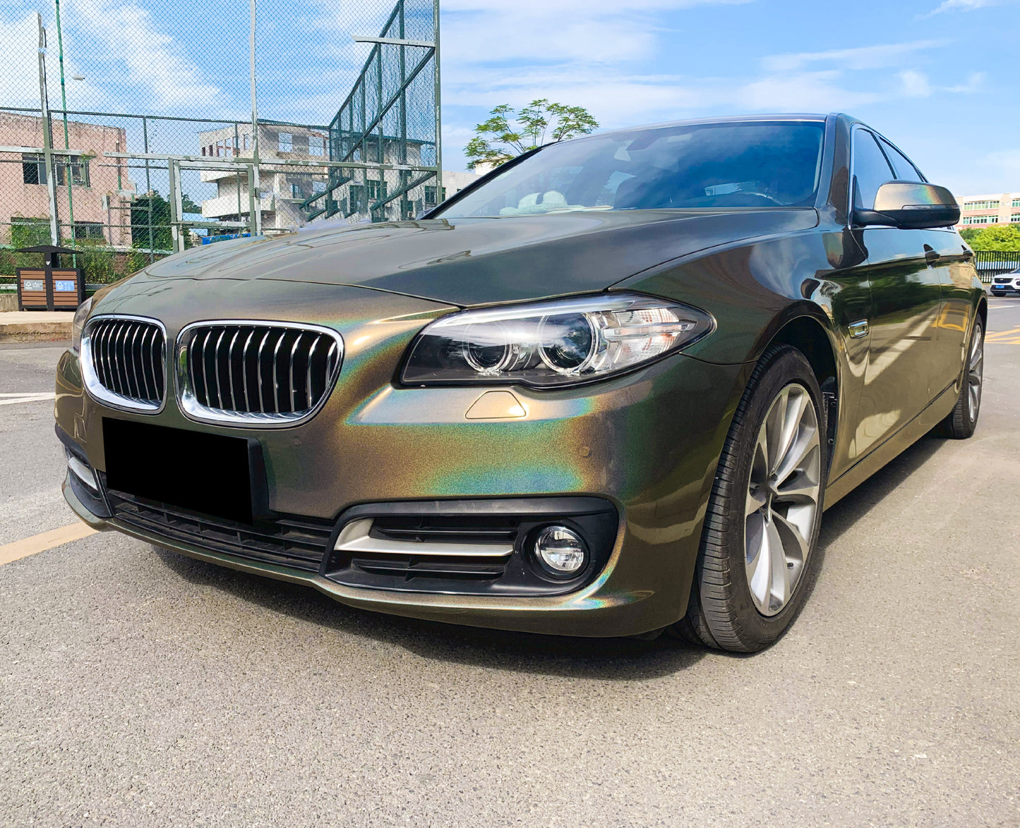 Laser Flip Gloss Gray Vinyl Wrap