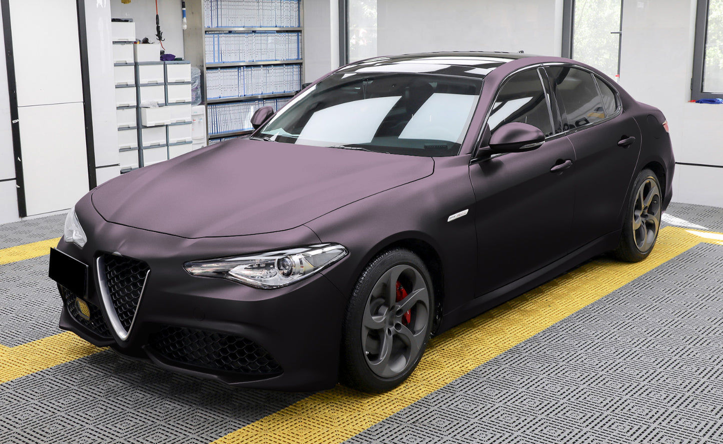 Matte Metallic Blackish Purple Vinyl Wrap