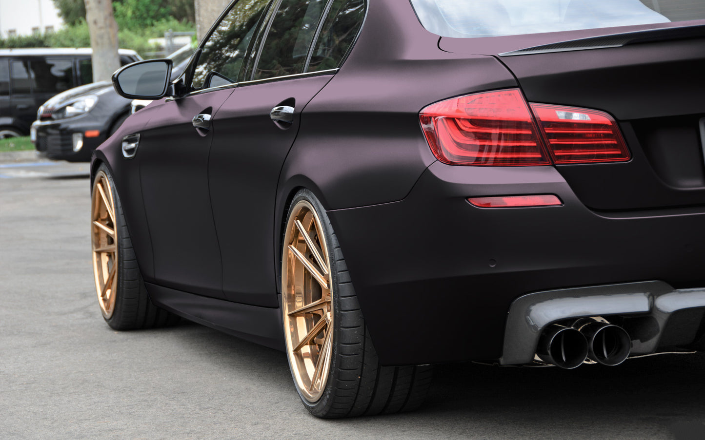 Matte Metallic Blackish Purple Vinyl Wrap