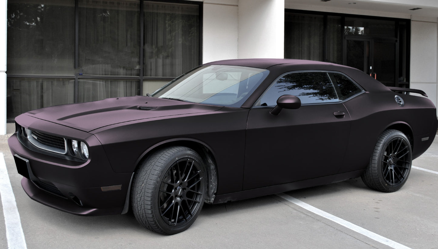 Matte Metallic Blackish Purple Vinyl Wrap