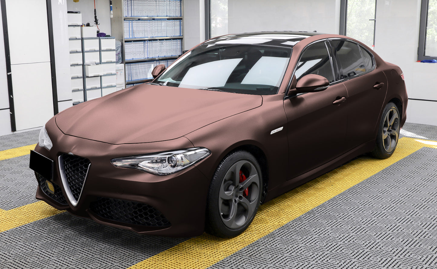Matte Metallic Blackish Red Vinyl Wrap