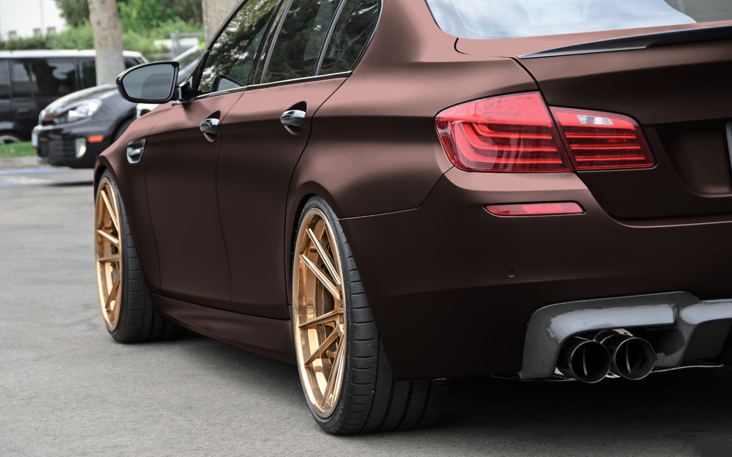 Matte Metallic Blackish Red Vinyl Wrap