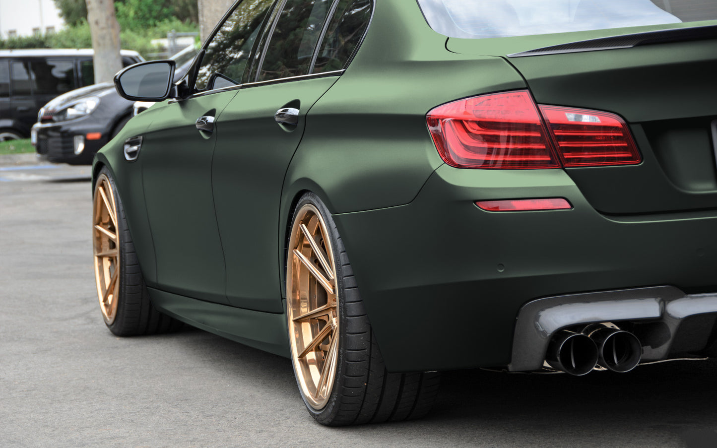 Matte Metallic Blackish Green Vinyl Wrap