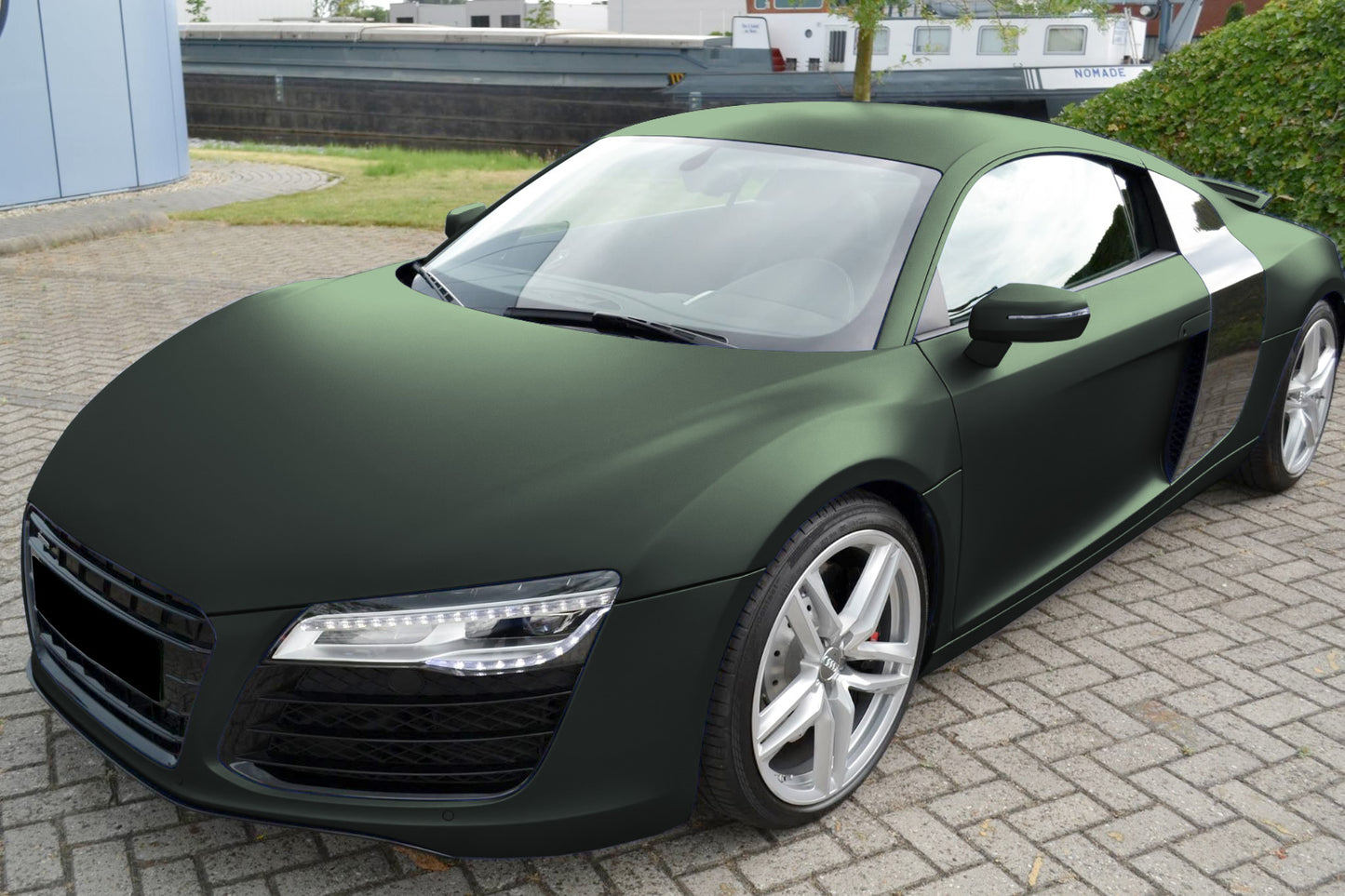 Matte Metallic Blackish Green Vinyl Wrap