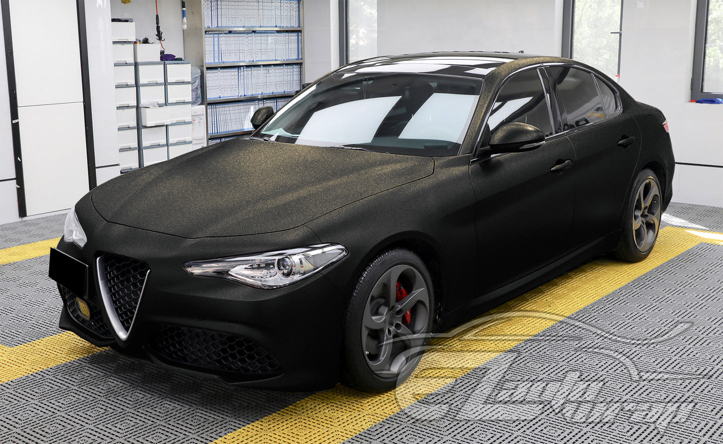 Matte Metallic Blackish Gold Vinyl Wrap