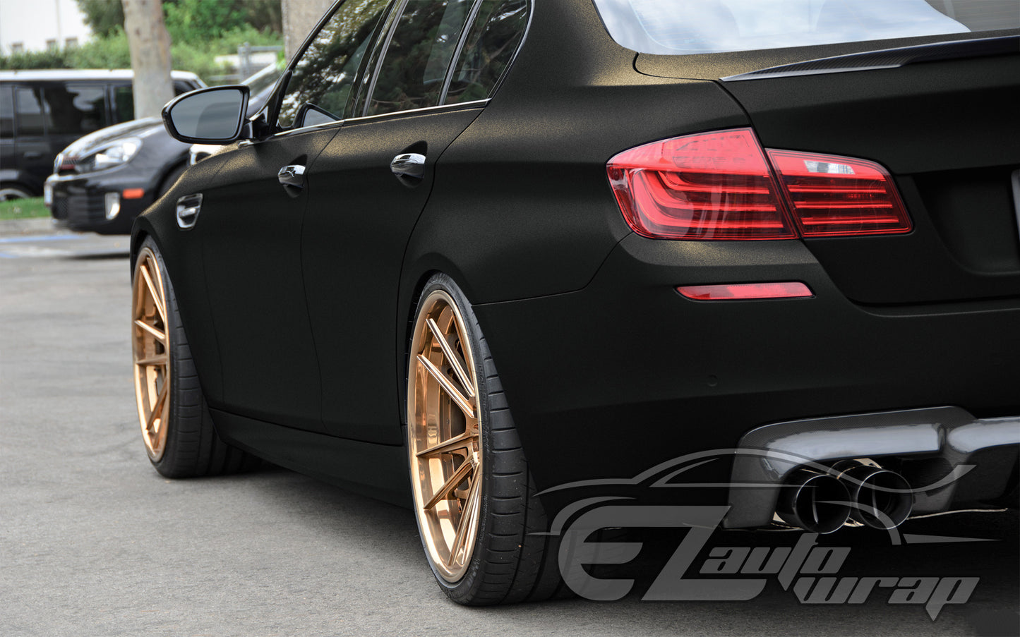 Matte Metallic Blackish Gold Vinyl Wrap