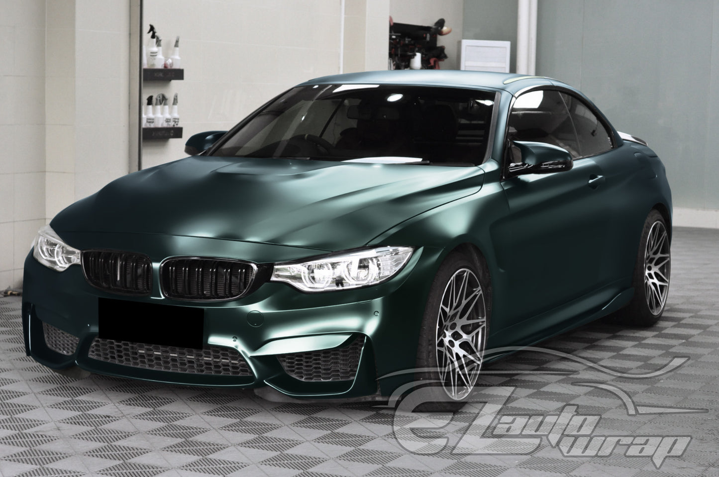 Matte Metallic Satin Pearl Dark Green Vinyl Wrap