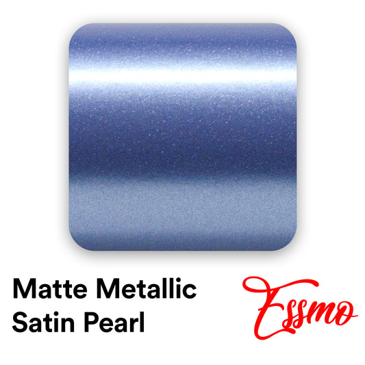 Matte Metallic Satin Pearl Frosted Blue Vinyl Wrap