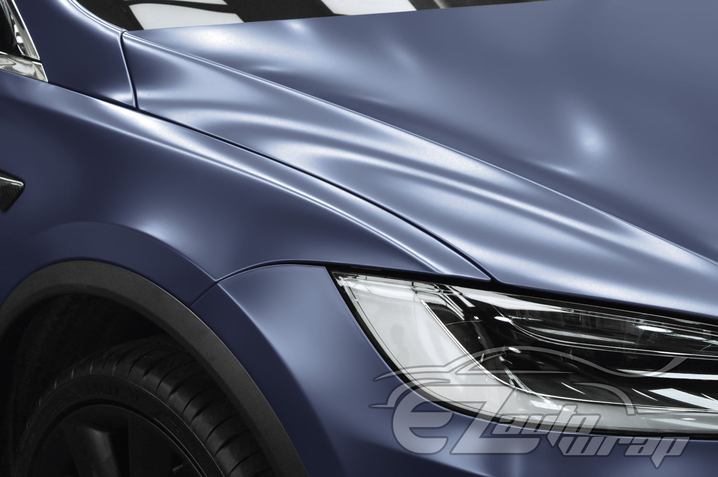 Matte Metallic Satin Pearl Thundercloud Blue Vinyl Wrap