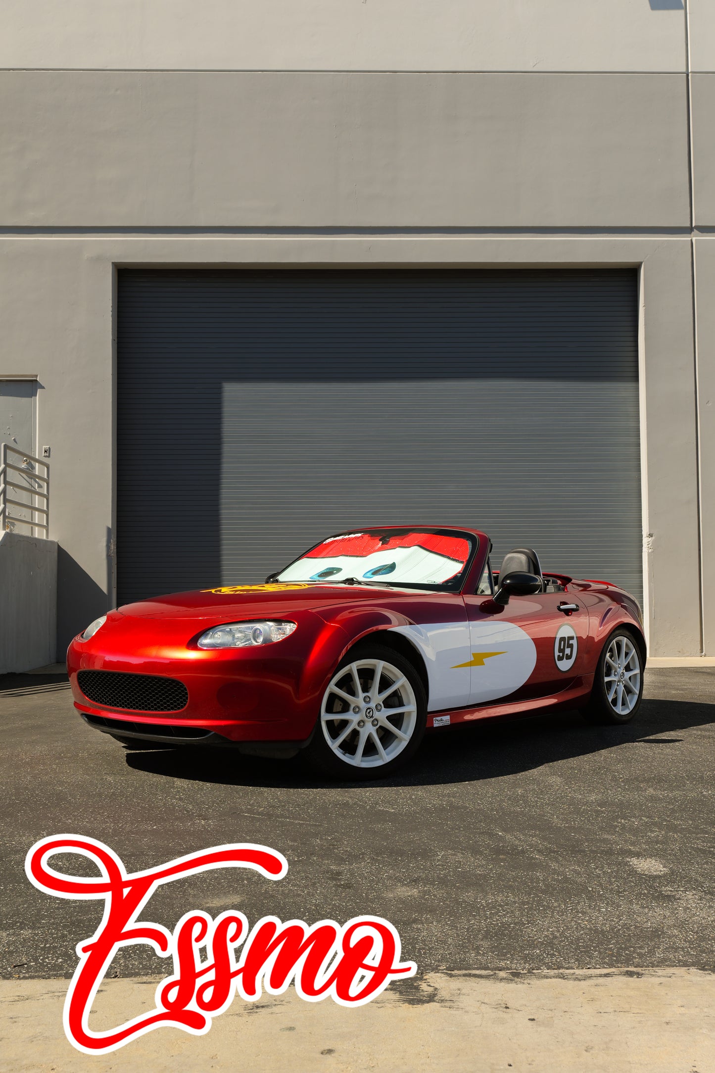 PET Super Gloss Metallic Gem Red Vinyl Wrap