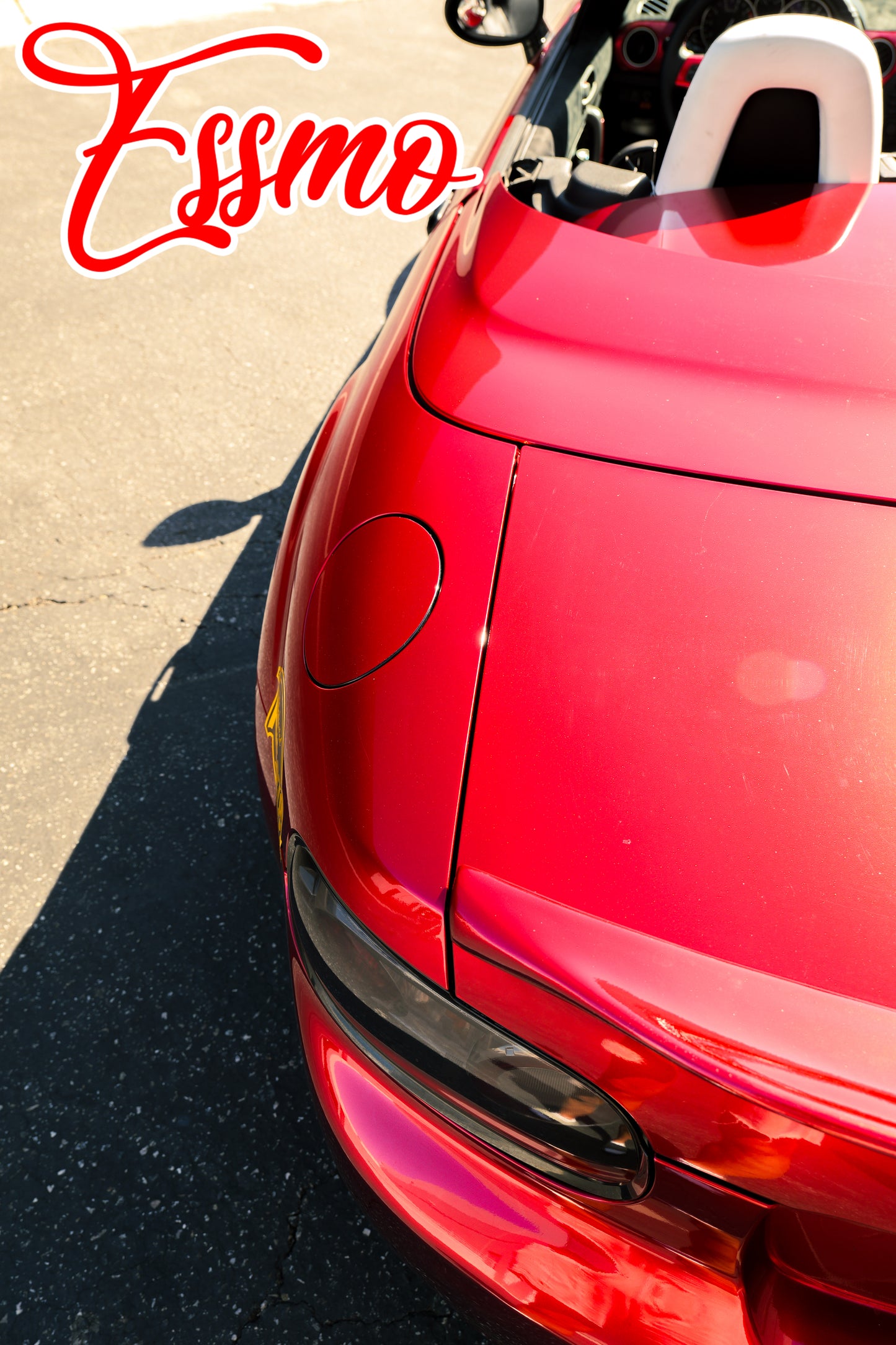 PET Super Gloss Metallic Gem Red Vinyl Wrap