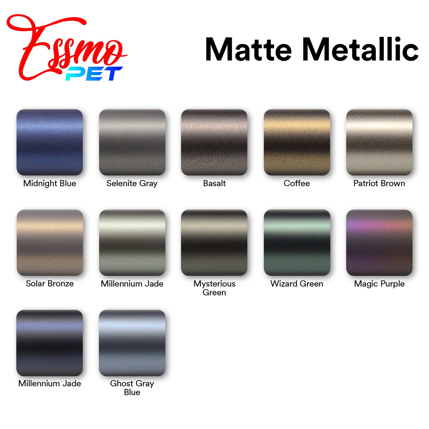 PET Matte Metallic Magic Purple Vinyl Wrap