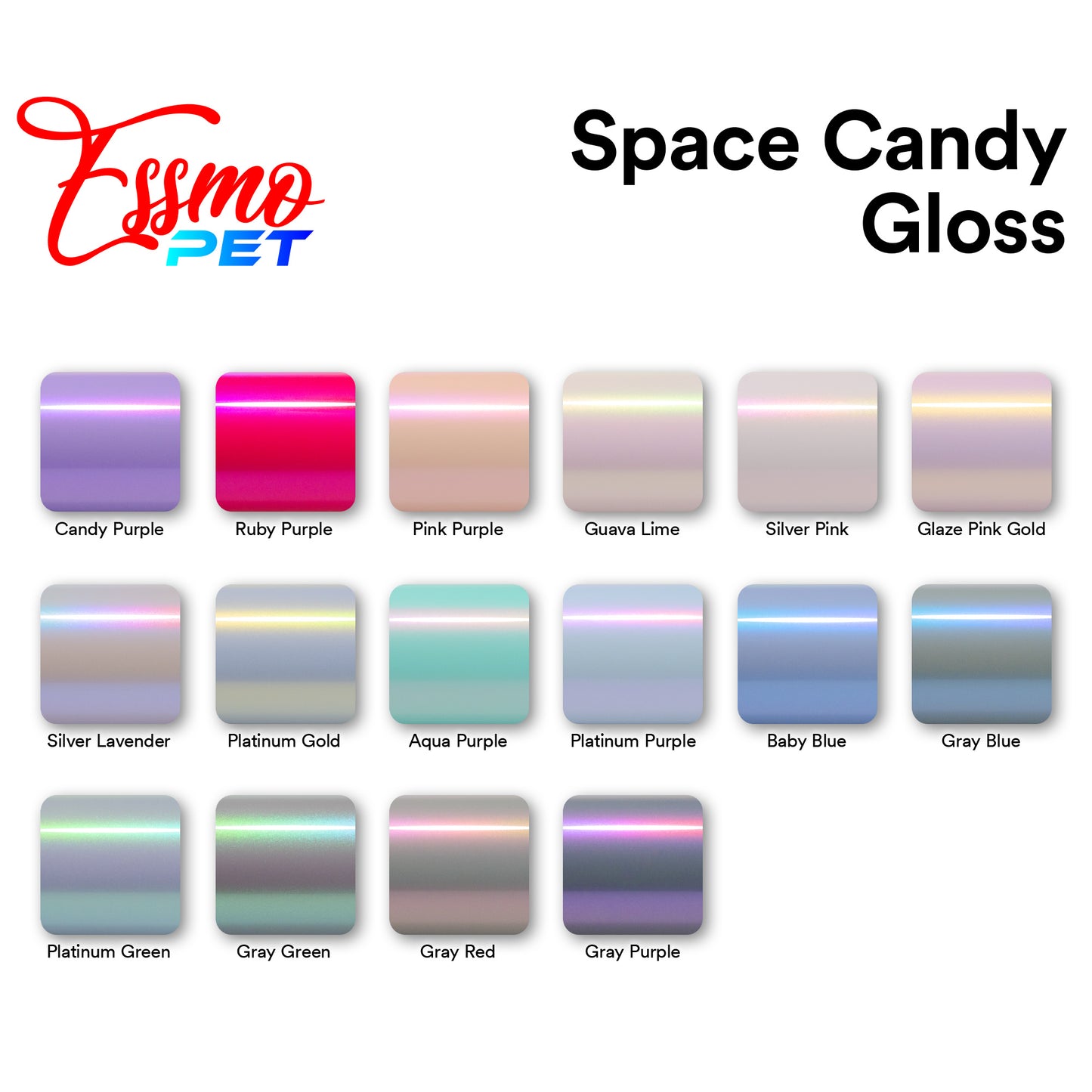 PET Space Candy Gloss Platinum Purple Vinyl Wrap