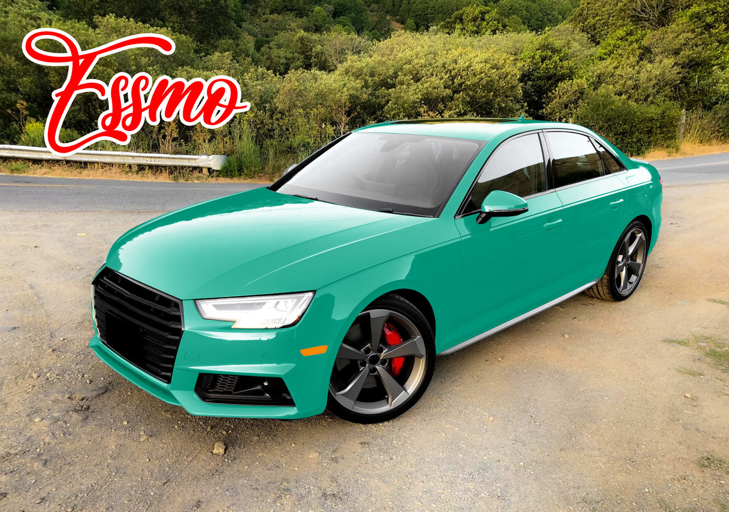 PET Super Gloss Caribbean Green Vinyl Wrap