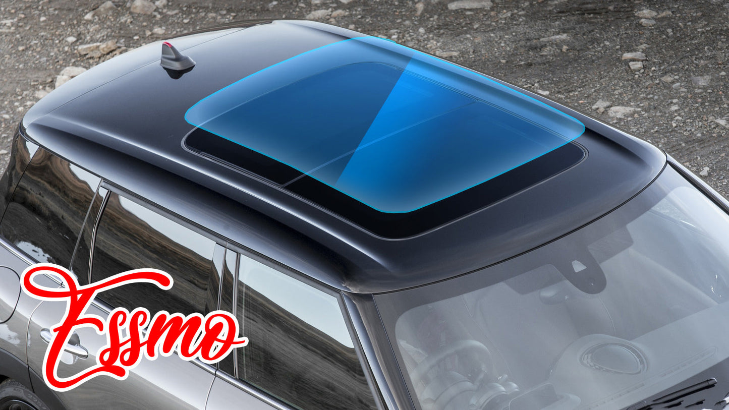 PPF Paint Protection Film Security Light Blue Glass Sunroof Clear Bra VLT70% UV99% Block Windshield