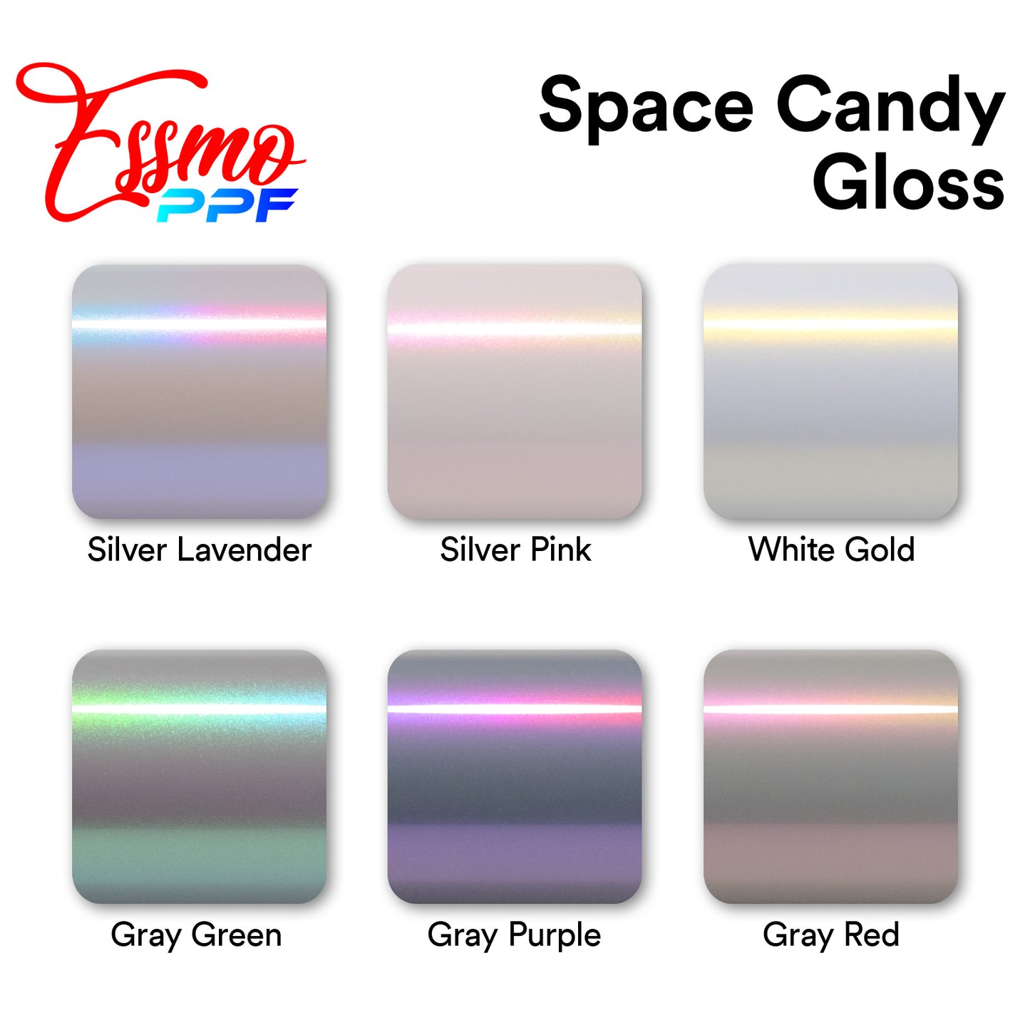 Space Candy Gloss Gray Red PPF Paint Protection Film TPU Full Roll Special Order