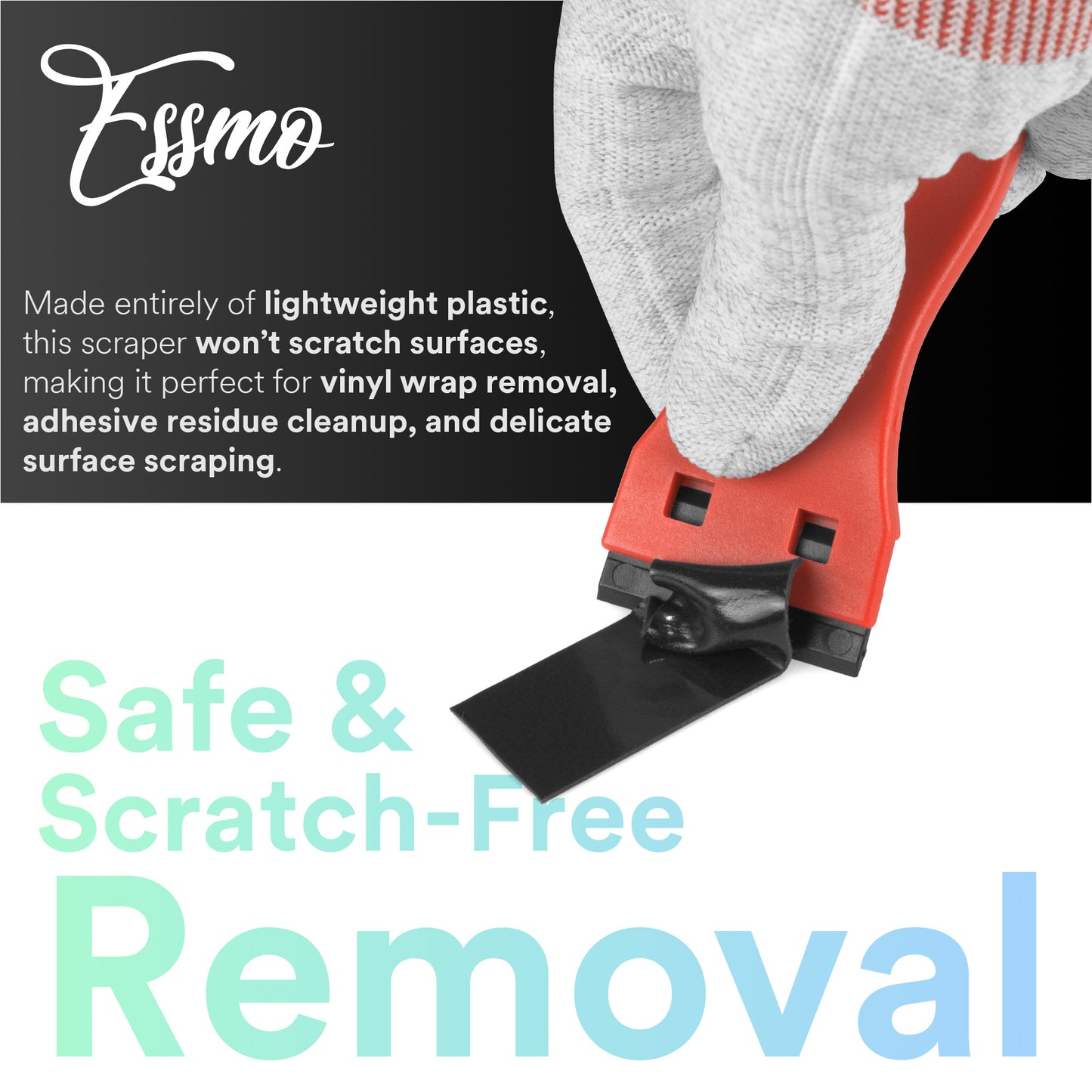 ESSMO Vinyl Wrap Razor Blade Scraper for Vinyl Wrap Tint Adhesive Remover