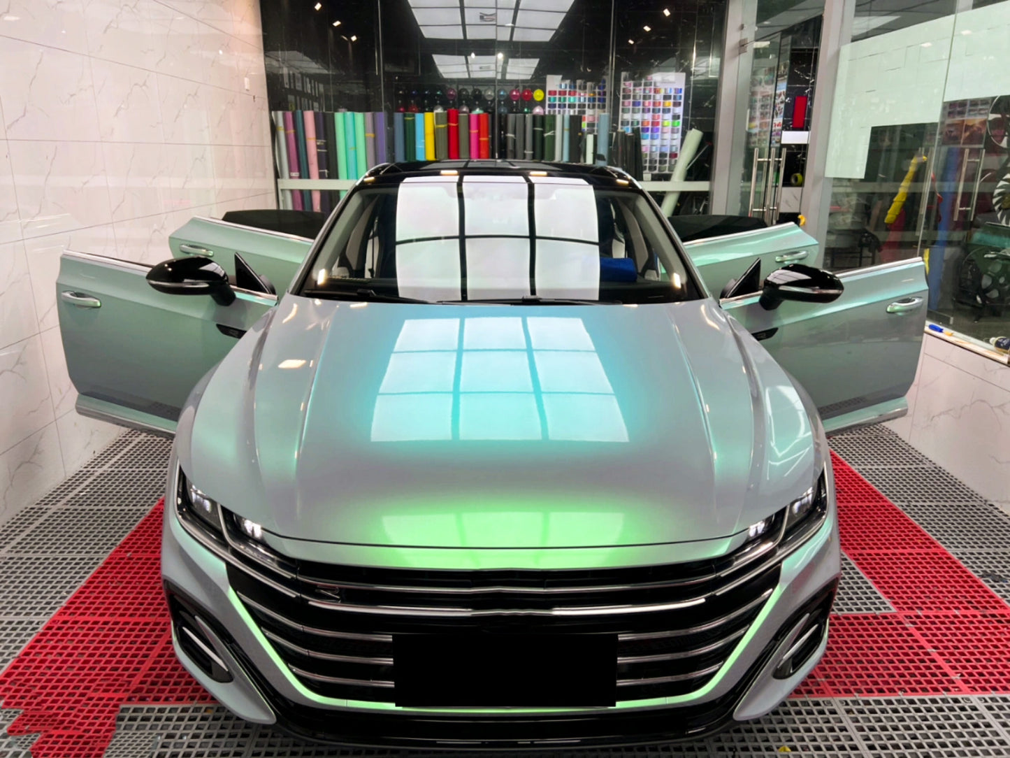 Space Candy Gloss Gray Green Vinyl Wrap