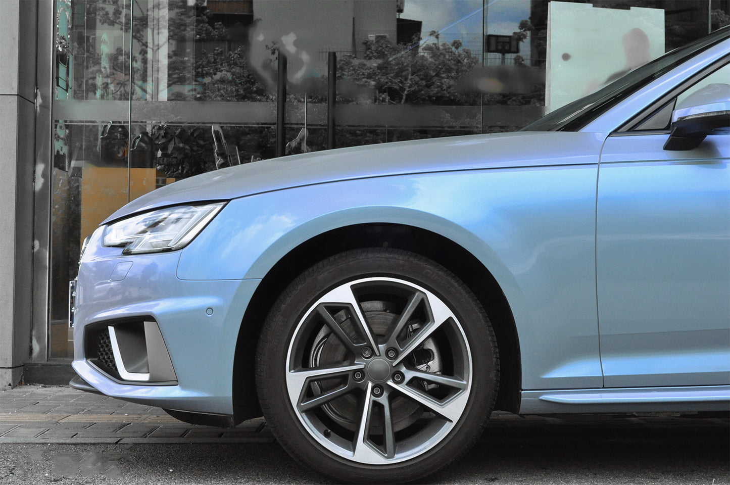 Space Candy Gloss Gray Blue Vinyl Wrap