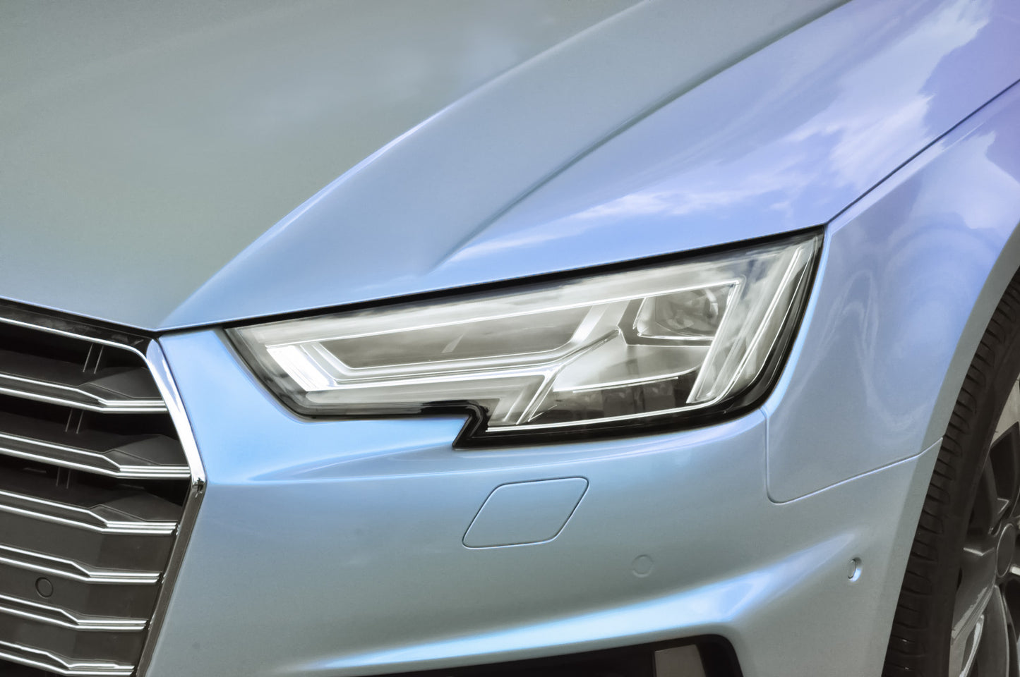 Space Candy Gloss Gray Blue Vinyl Wrap