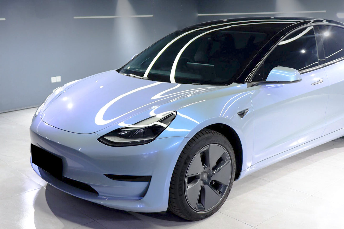 Space Candy Gloss Gray Blue Vinyl Wrap