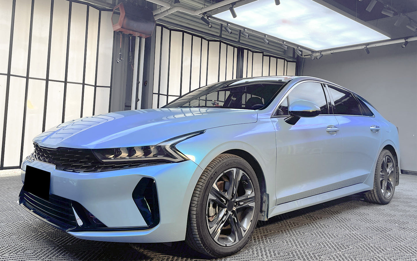 Space Candy Gloss Gray Blue Vinyl Wrap