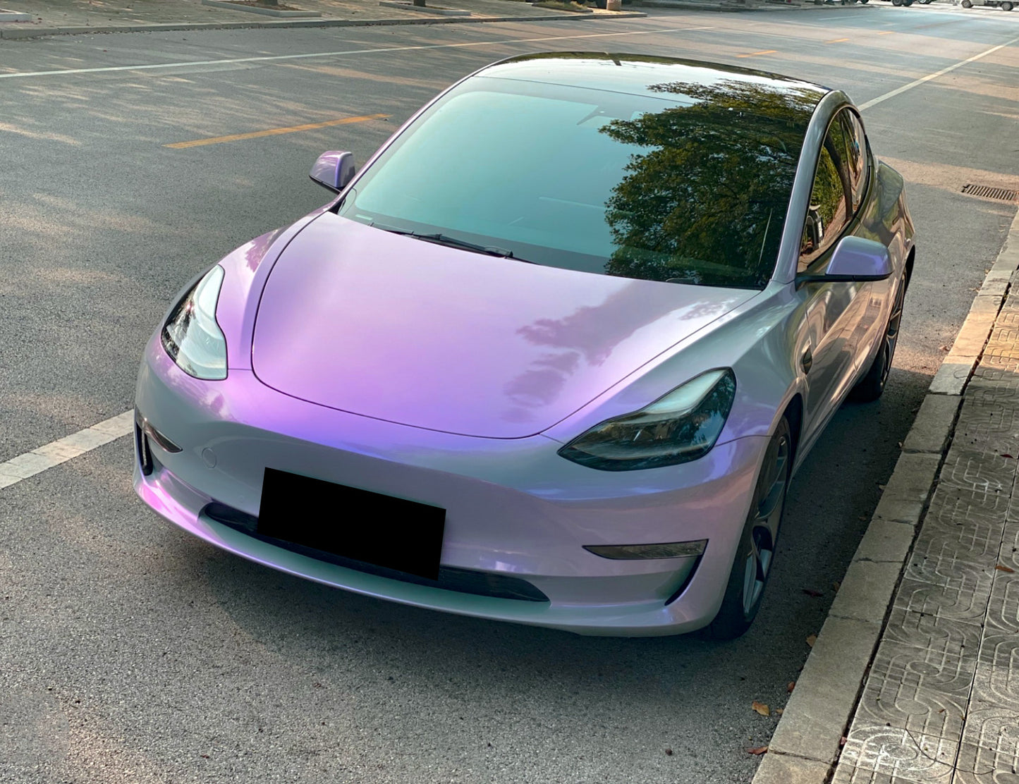 Space Candy Gloss Gray Purple Vinyl Wrap
