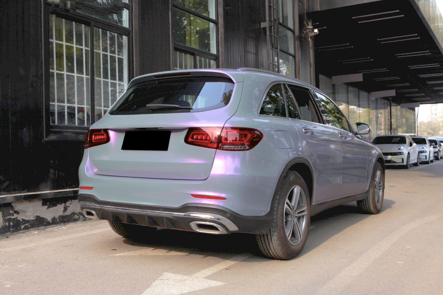 Space Candy Gloss Gray Purple Vinyl Wrap