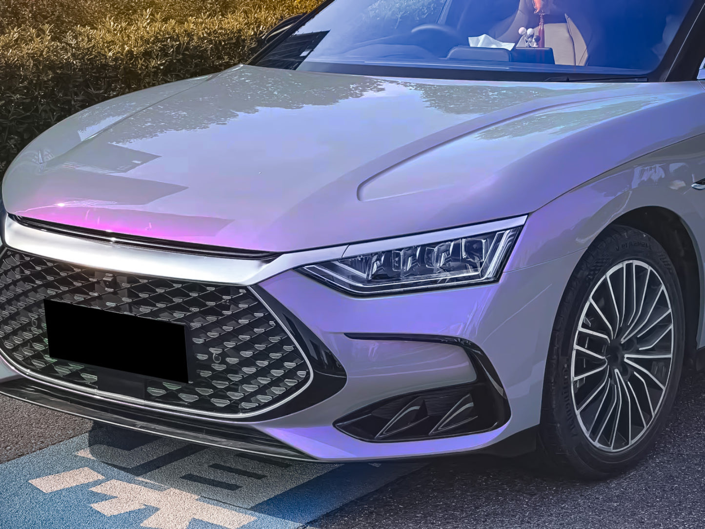 Space Candy Gloss Gray Purple Vinyl Wrap