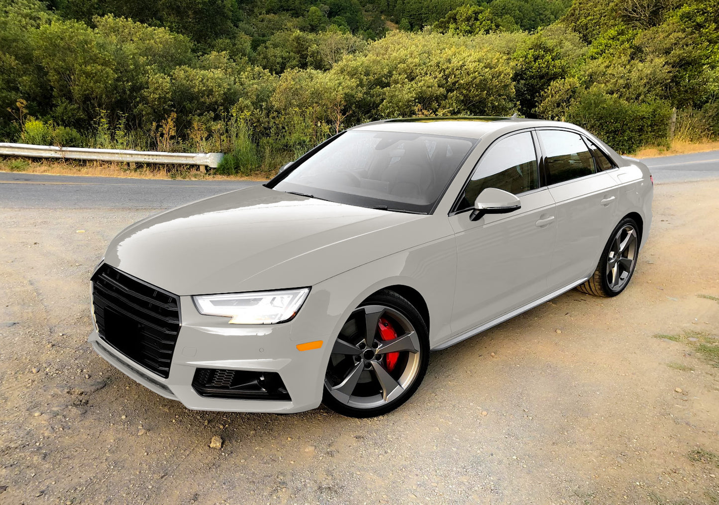 High Gloss Shark Gray Vinyl Wrap