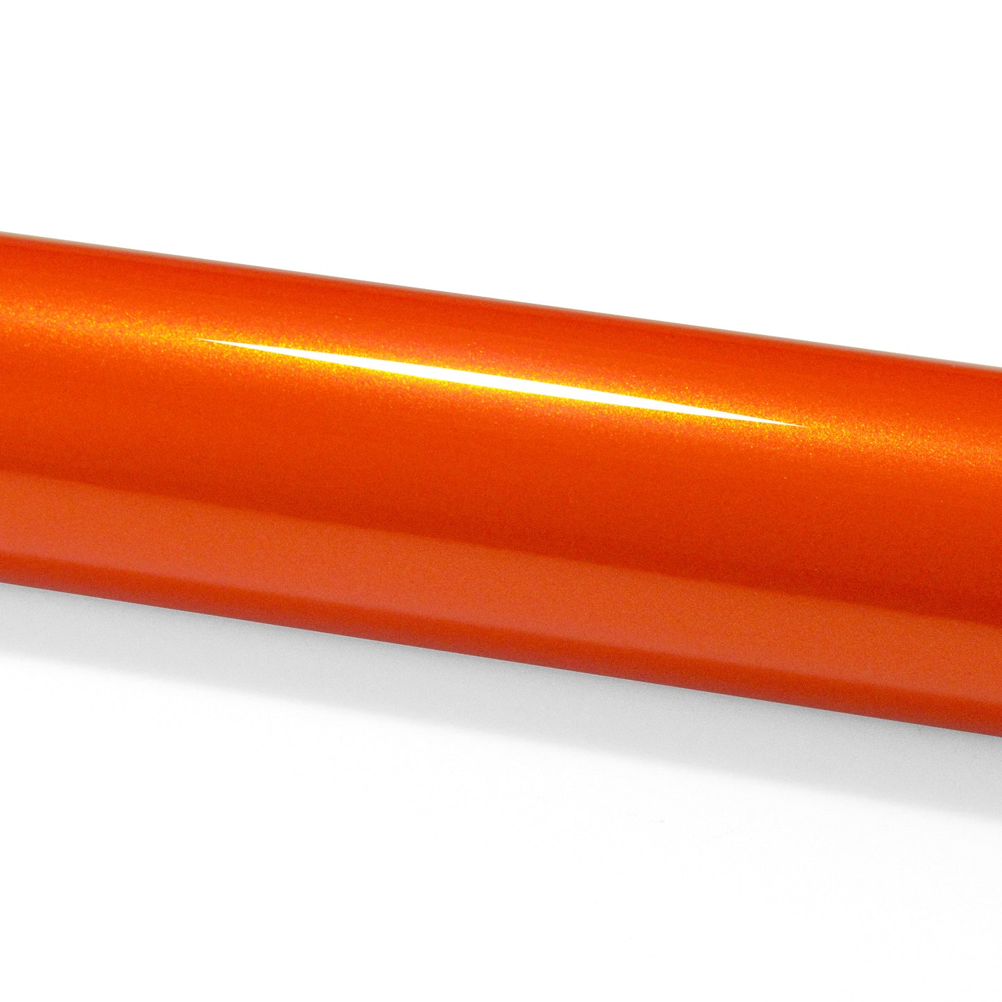 PET Super Gloss Metallic Orange Vinyl Wrap