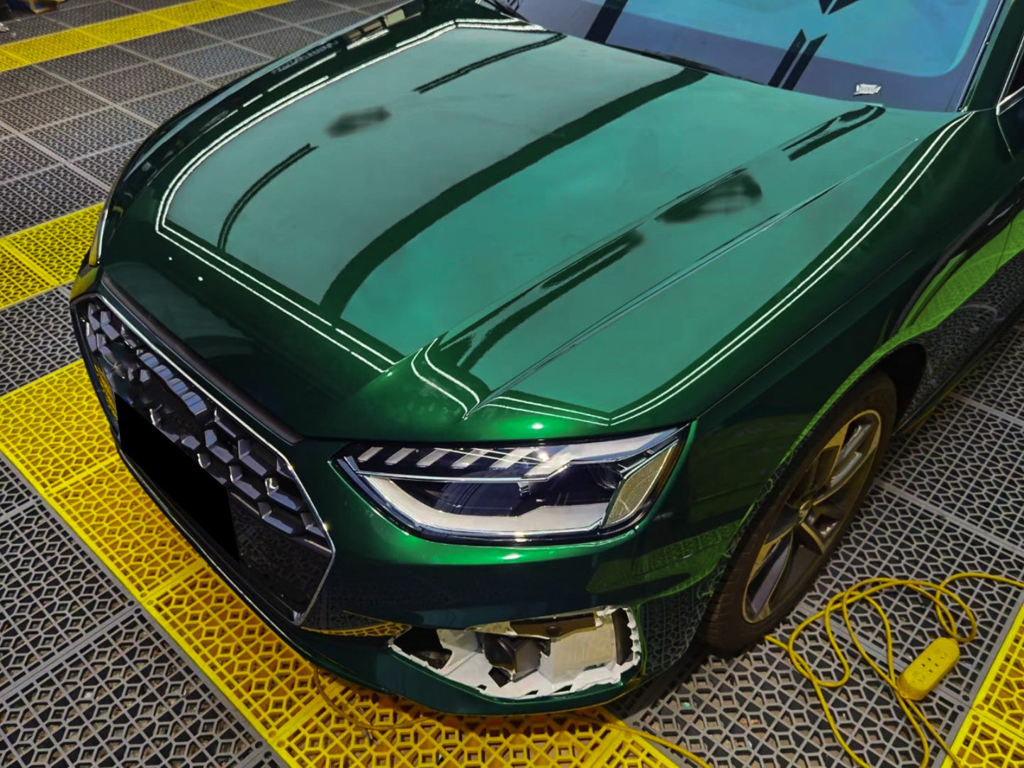 Super Gloss Metallic Agate Green Vinyl Wrap