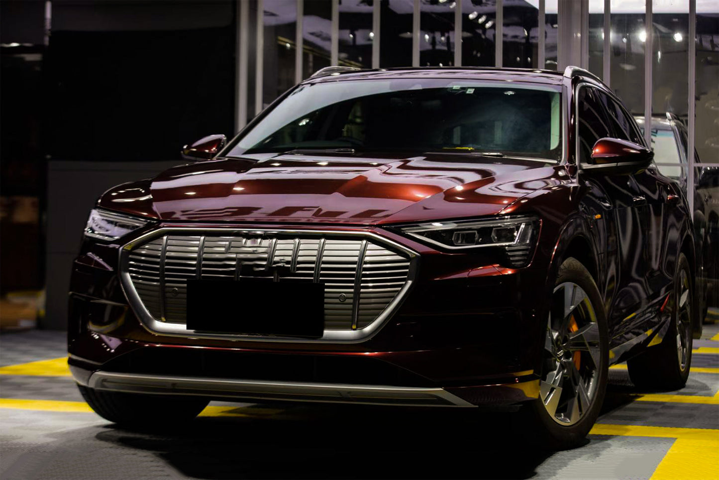 Super Gloss Metallic Rose Black Vinyl Wrap