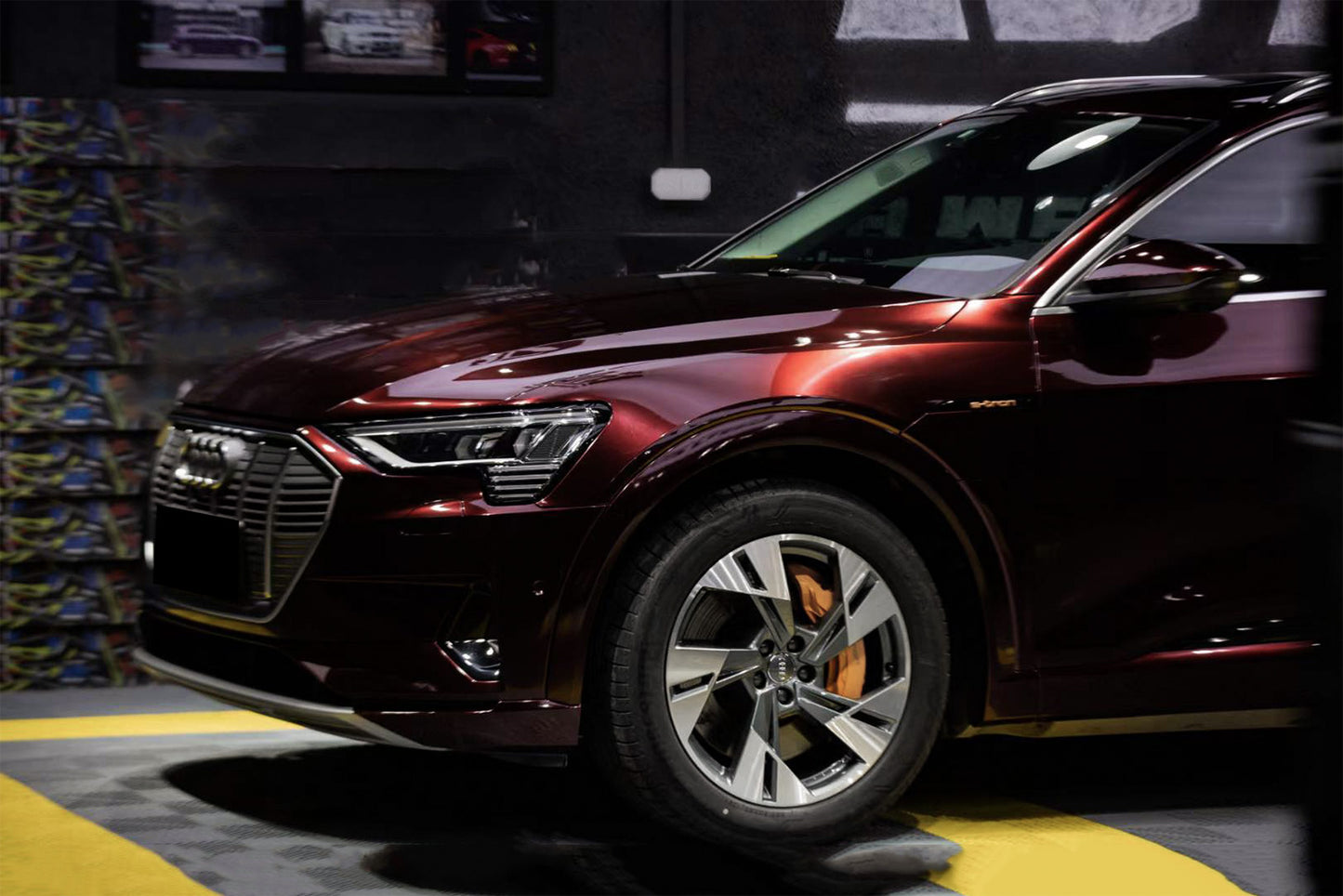 Super Gloss Metallic Rose Black Vinyl Wrap