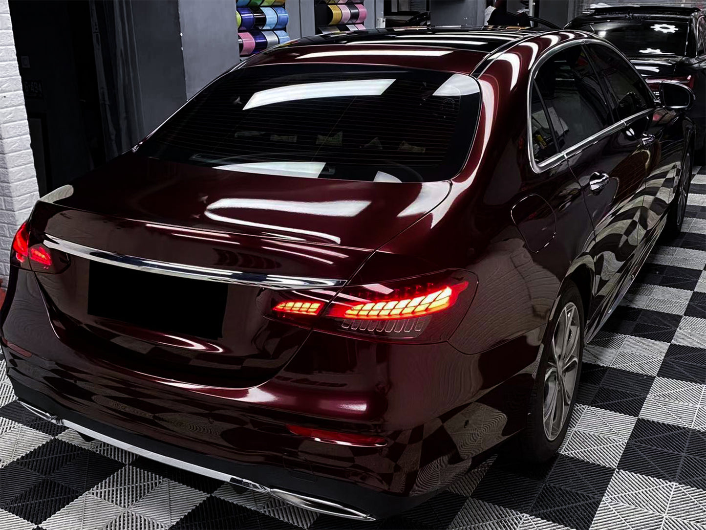 Super Gloss Metallic Rose Black Vinyl Wrap