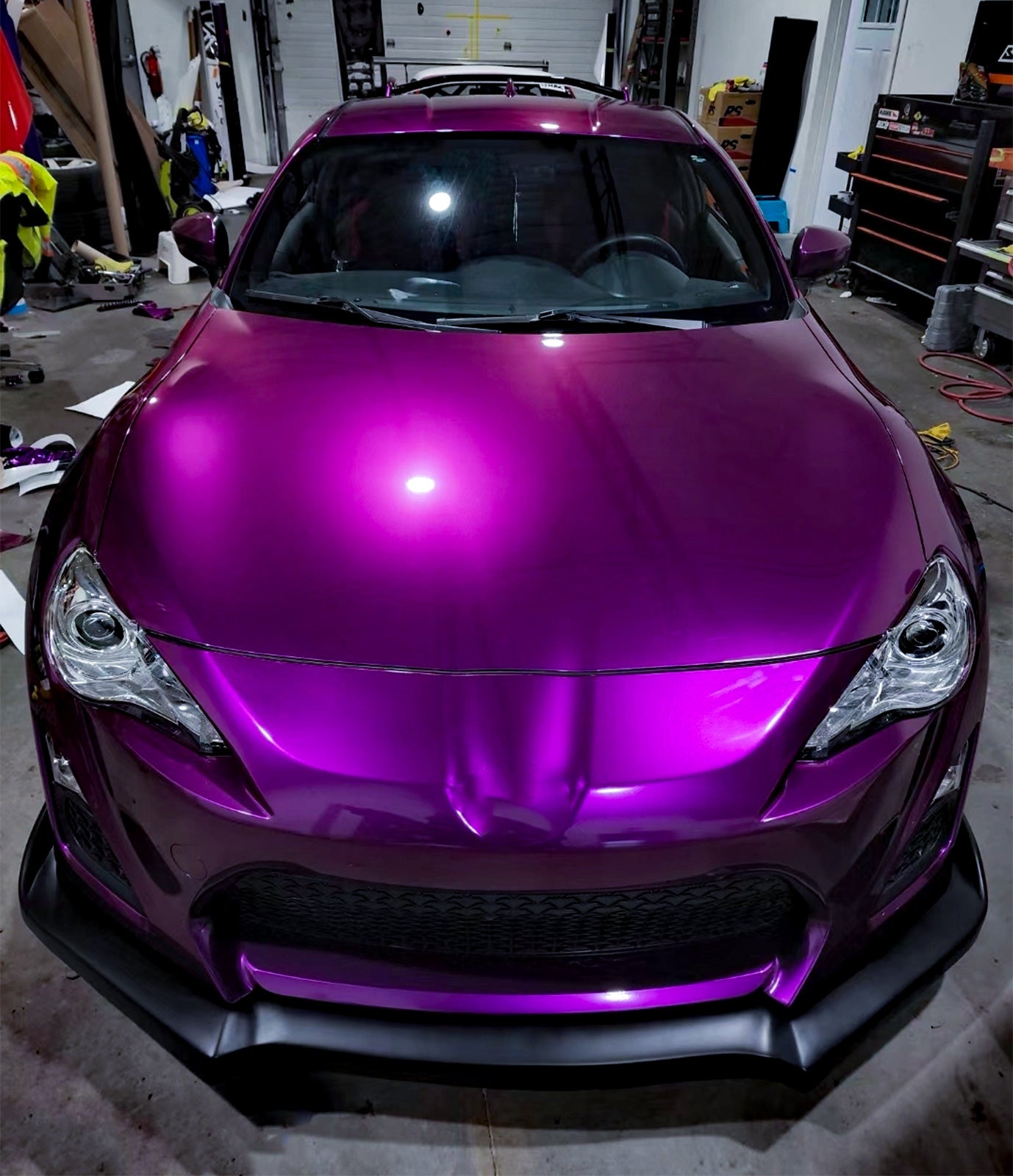 Super Gloss Metallic Magenta Purple Vinyl Wrap