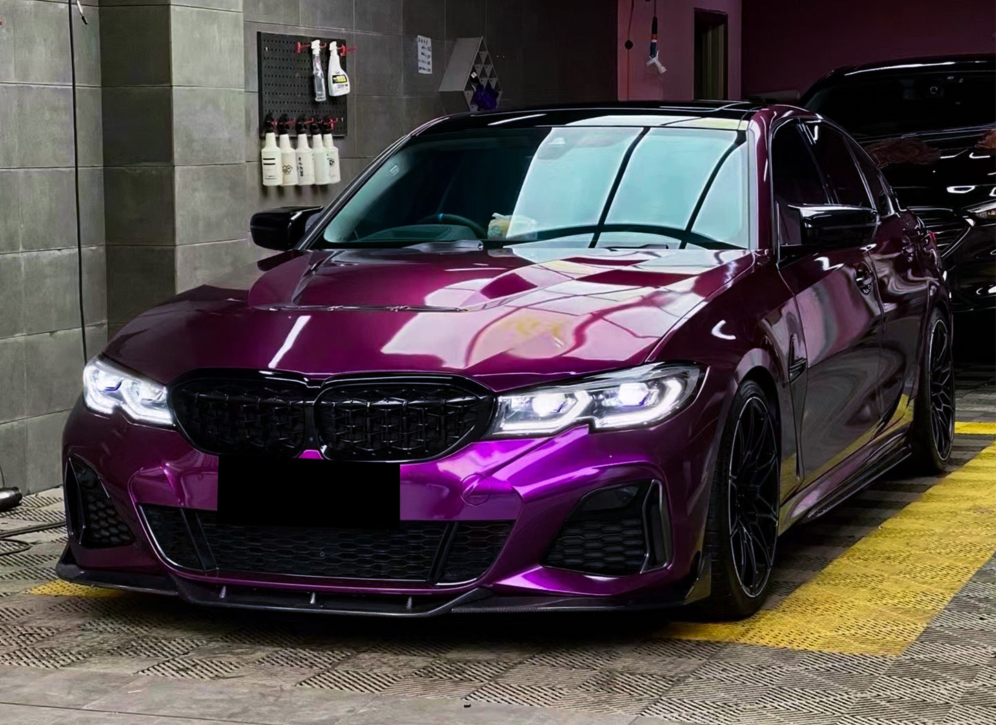 Super Gloss Metallic Magenta Purple Vinyl Wrap