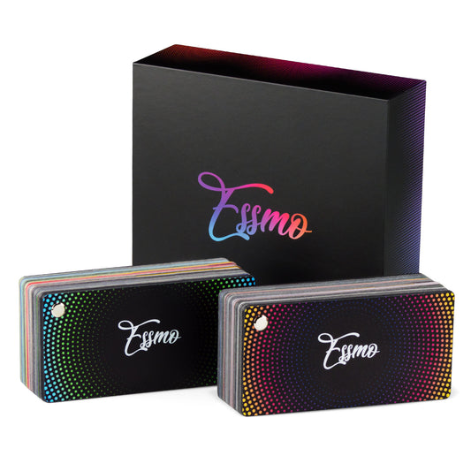 ESSMO Swatch PET Backing Version - Super Gloss Metallic PET Deck Book Auto Wrap Vinyl Wrapping Film