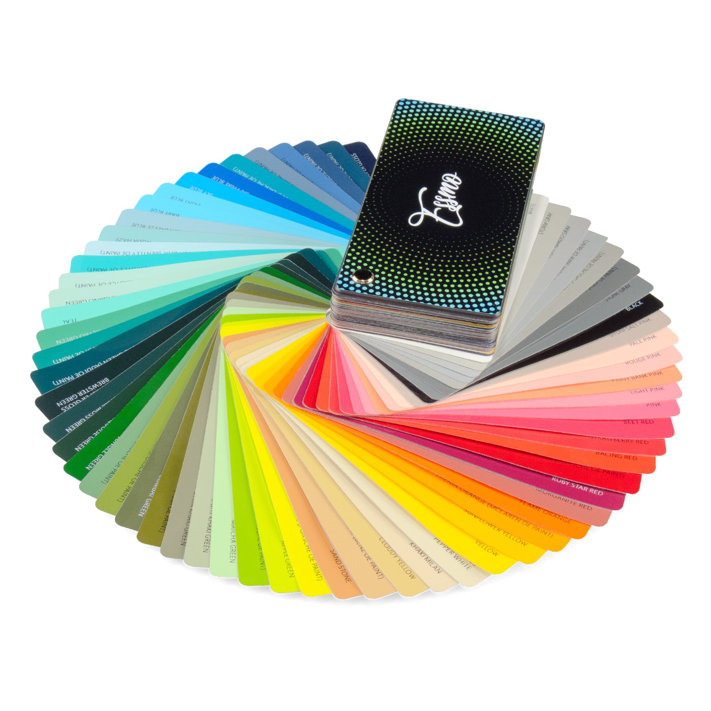 ESSMO Swatch PET Backing Version - Super Gloss Metallic PET Deck Book Auto Wrap Vinyl Wrapping Film