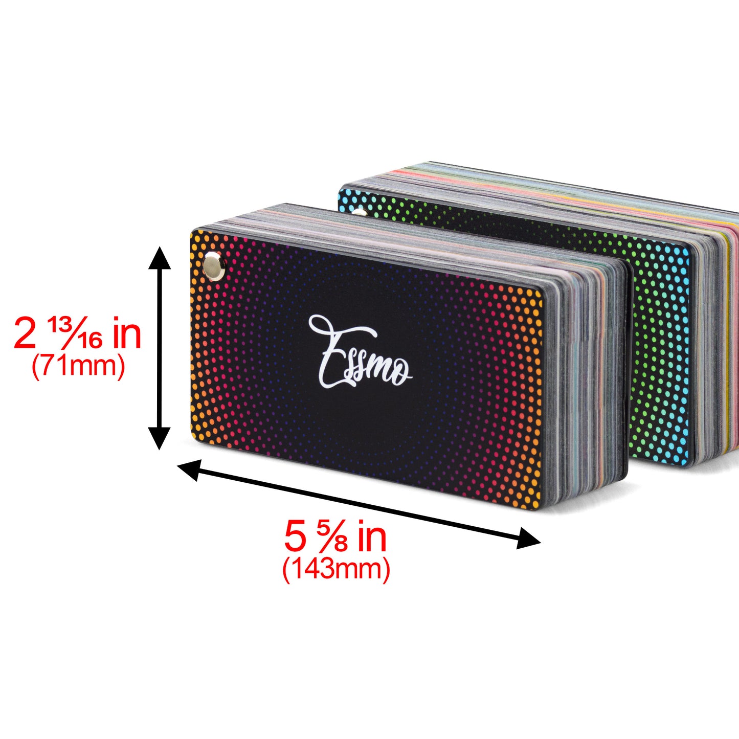 ESSMO Swatch PET Backing Version - Super Gloss Metallic PET Deck Book Auto Wrap Vinyl Wrapping Film