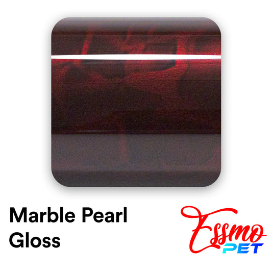 PET Marble Pearl Gloss Dark Red Vinyl Wrap