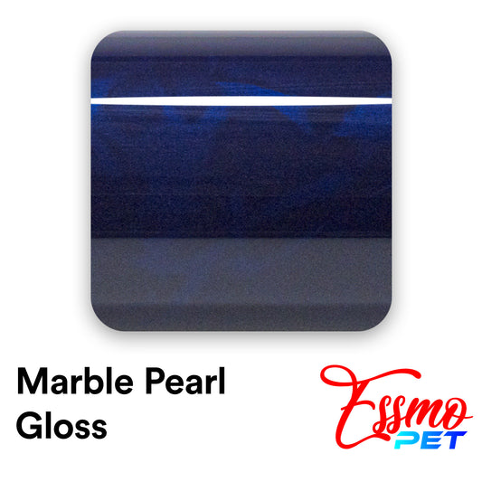 PET Marble Pearl Gloss Royal Blue Vinyl Wrap