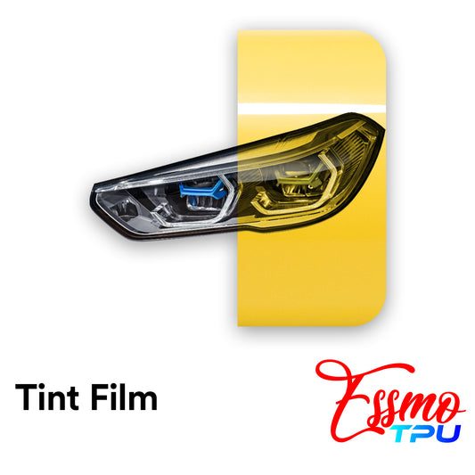 TPU Gloss Headlight Golden Yellow PPF Tint Film
